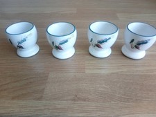 Four Denby Egg Cups In Wheat
