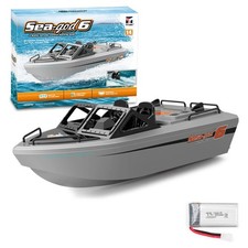 2024 News RC Boat 2.4G 4CH Remote Control Rescue Boat Speedboat Children'S Toy W