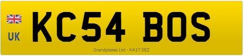 Private number plate kc54 - private,