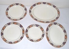 5 art deco burleigh ware items