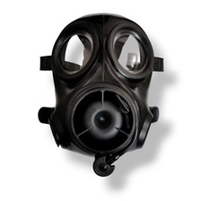 Refurbished Black Rubber Dual Filter FM12 Fetish Gas Mask Size 2 (MEDIUM)