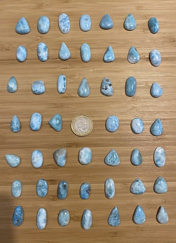 Large larimar cabochon 20mm - larimar, to