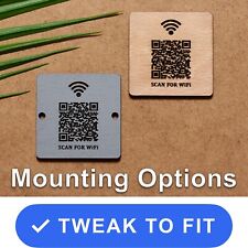 Scan QR for WiFi Wall Plaque