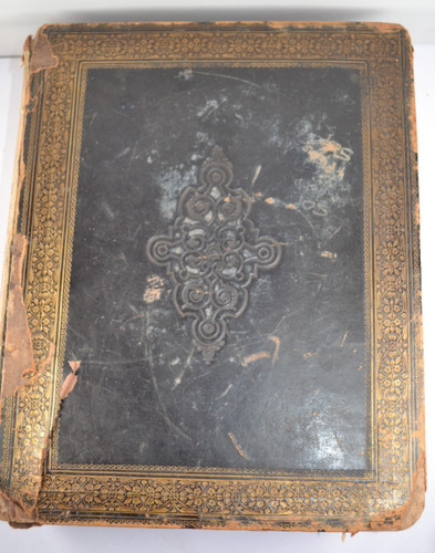 Antique brown leather - brown's, bound