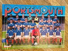 Hand Signed A3 Picture - Portsmouth FC 1987/88 season - 16 signatures