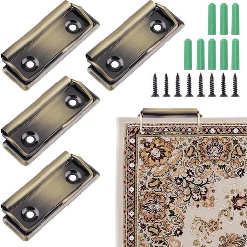 Wall tapestry hanger clips - 4x,