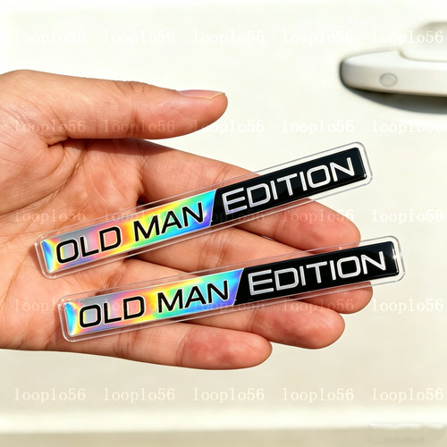 2pcs laser car old man - car,