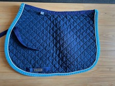 Equiport Large Pony/Cob Size Saddle Cloth Pad Navy/Blue 