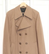 Dhobi Overcoat Camel 44 Chest Wool Vintage