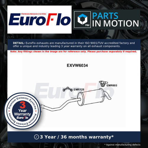 Exhaust back rear box - box, fits