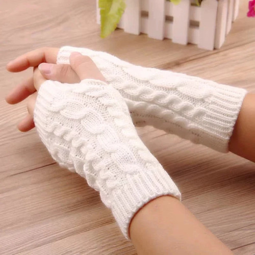 Women cable fingerless - cable,