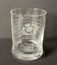 Famous Grouse Scottish Rugby Union Whisky Glass Five Nations 1997.