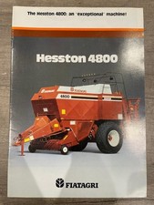 FiatAgri Hesston 4800 Heston Baler Vintage Brochure Leaflet