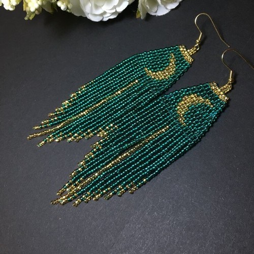 Tribal earrings native large - tribal,