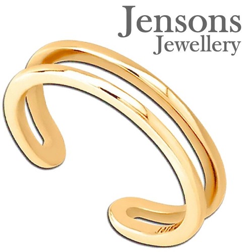 Toe ring adjustable steel gold - ring,