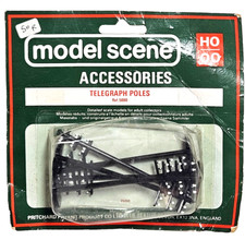 Model Scene HO/OO Telegraph Poles Ref. 5080 Sealed Box Rail Layout accessory