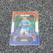 Julian Alvarez  Manchester City  Panini Prizm EPL Soccer 23-24  RED WHITE BLUE 