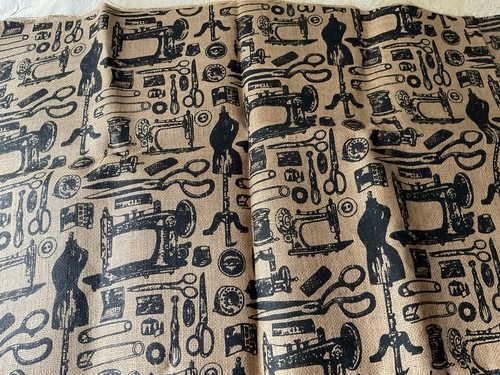 Printed hessian material - printed,