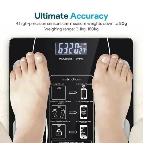 Digital 180kg bathroom scales - 180kg,