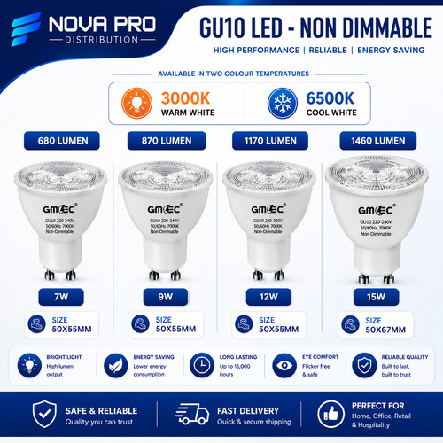 Gu10 led 12w 15w - led,