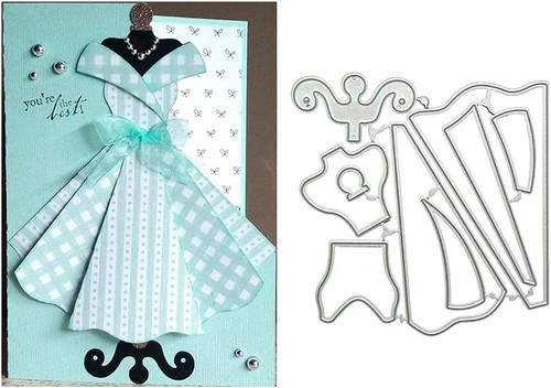 Dress metal die - dress, cuts,
