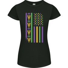 USA Mardi Gras American Flag