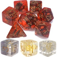 Poly Dice Set - STEAMPUNK