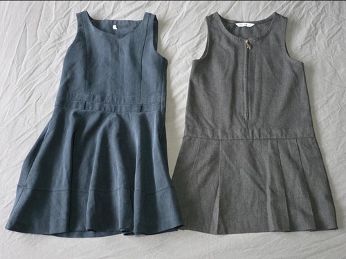 Girls grey school pinafore - girls.grey,