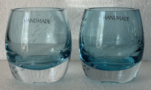 Handmade glass etched - x,