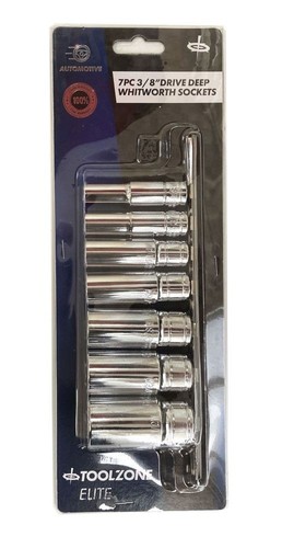 Deep socket set - socket, 7pc