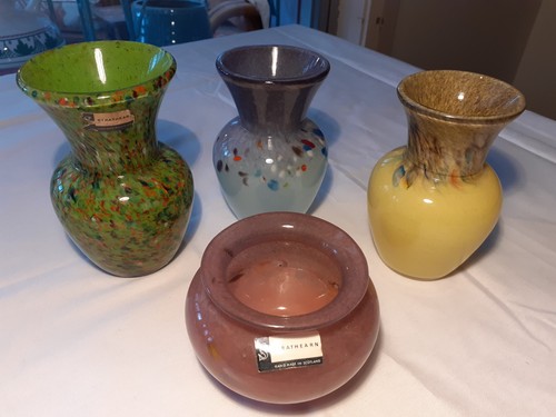 Three strathearn bud vases - three, and