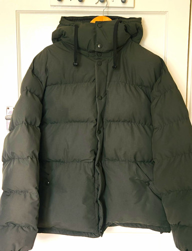 Zara green hooded puffer - green,