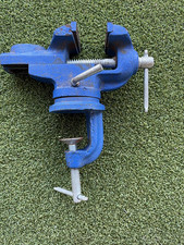 VINTAGE SWIVEL BASE BENCH VICE 2.5 INCH WIDE JAWS GWO