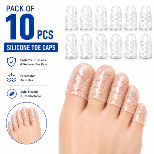 Silicone gel toe caps - gel, 10pcs