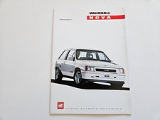VAUXHALL NOVA INC SR GTE 40 PAGES SALES BROCHURE 1990