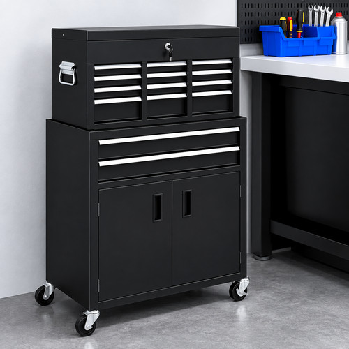 Homcom portable tool chest - homcom,