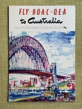 Vintage 1950s BOAC Qantas to