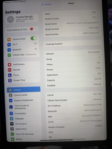 Apple ipad pro 2 inch - 11,
