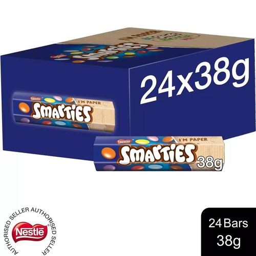 Smarties milk chocolate tubes - smarties,