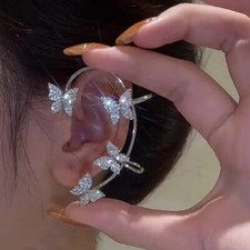 Silver Rhinestone Butterfly