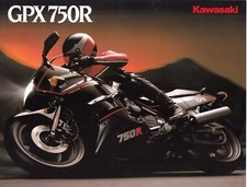 Kawasakin GPX750R ~ Circa 1987 ~ BROCHURE French