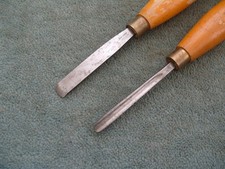 Two small Wood turning chisels