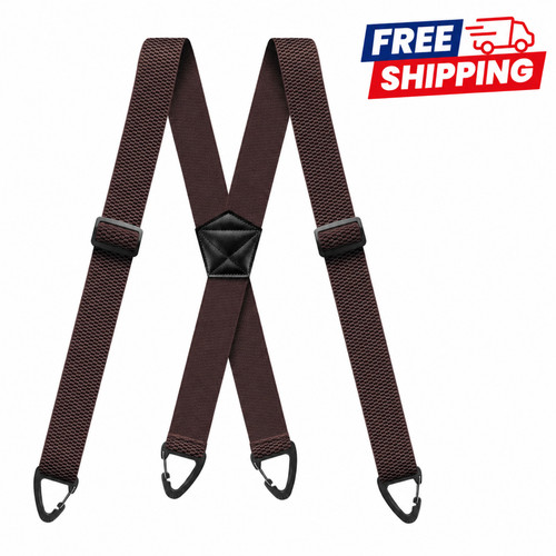Heavy duty elastic suspenders - elastic,