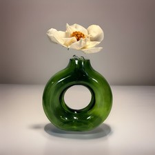Perfect Art Glass Vase Green