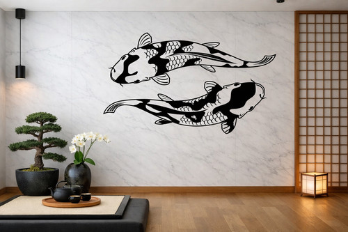 Koi carp fish - fish, decor