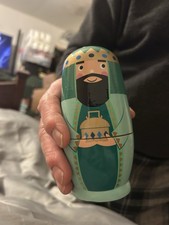 Christmas Russian Stacking Wooden Dolls