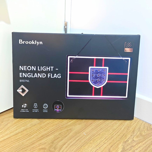 Brooklyn england flag neon - brooklyn,