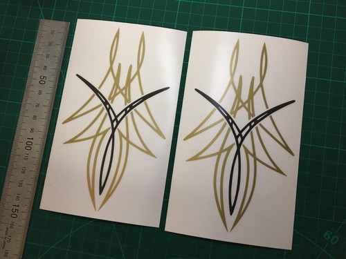 Pinstripe stickers decals - (x2),