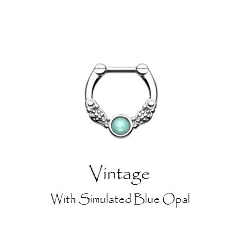 Gem septum ring 2mm - -, 1.2mm