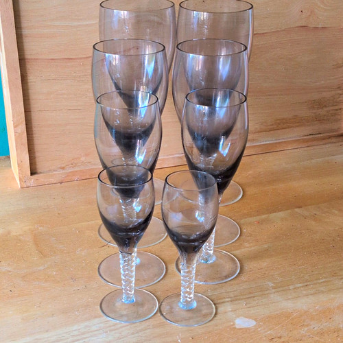 Vintage mid century smoky grey - vintage, mid-century